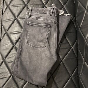 Good American Charcoal Straight Leg Pants